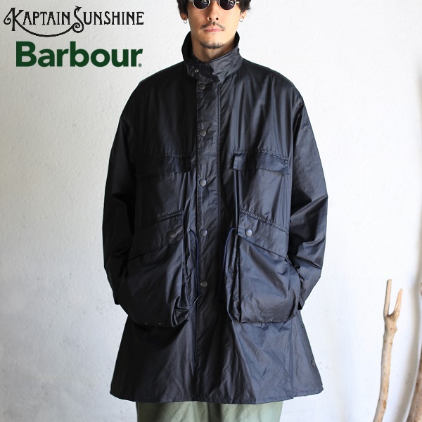 【Kaptain Sunshine × Barbour】 Stand Collar Traveller Coat NAVY  スタンドカラートラベラーコート ネイビーキャプテンサンシャイン × バブアー 【送料無料】KS20FBB01 | iraka-イラカ-
