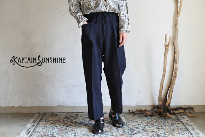 楽天市場】【Kaptain Sunshine】 Sideseemless Easy Pants NAVY サイド 