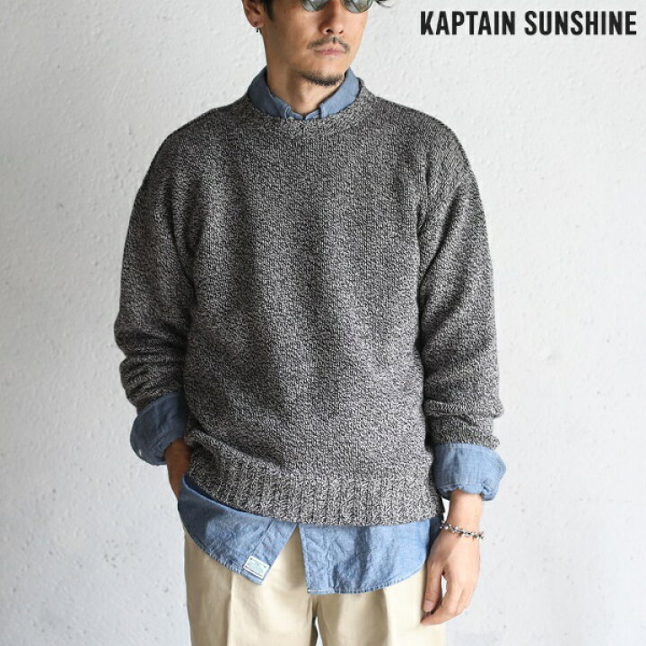 楽天市場】【Kaptain Sunshine】Scottish Lambs Wool Crewneck 