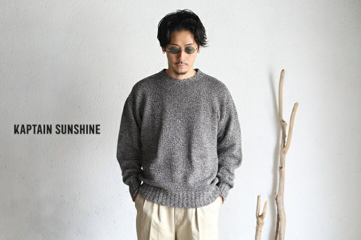 楽天市場】【Kaptain Sunshine】Scottish Lambs Wool Crewneck 
