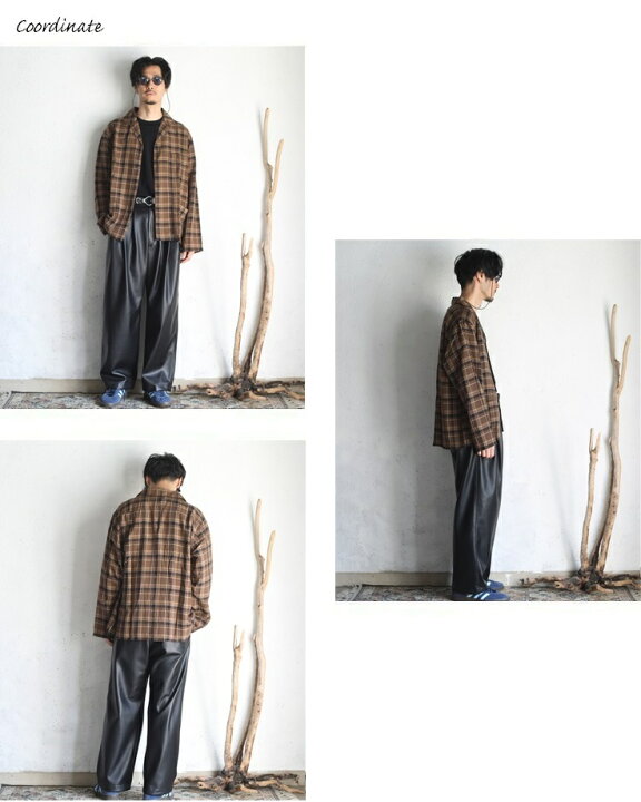 楽天市場】【Kaptain Sunshine】 Open Collar Shirt Jacket BROWN 