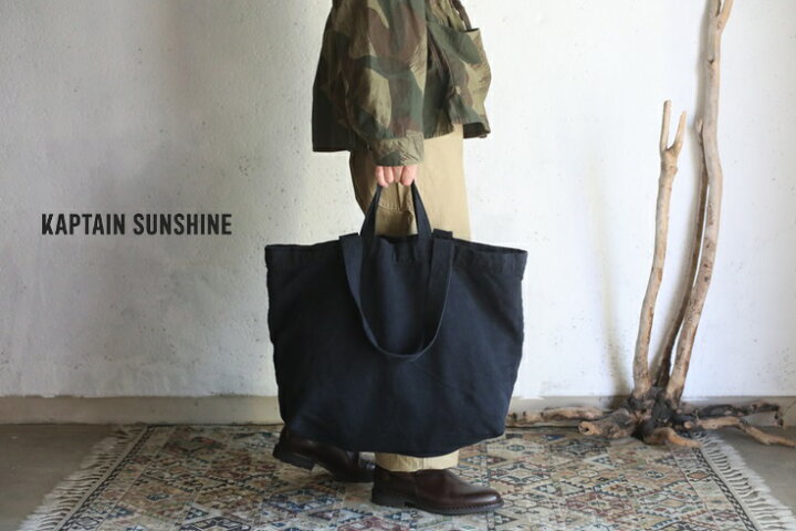 楽天市場】【Kaptain Sunshine】2way Tote Bag FADE BLACK 2ウェイ 