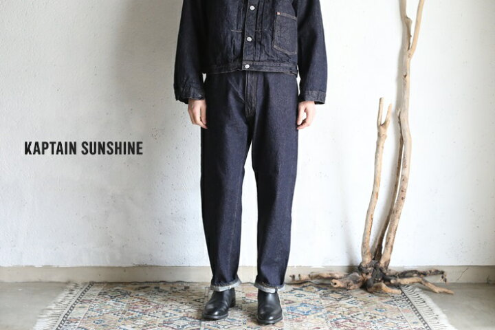 楽天市場】【Kaptain Sunshine】 5P Zipper Front Denim Pants 5 