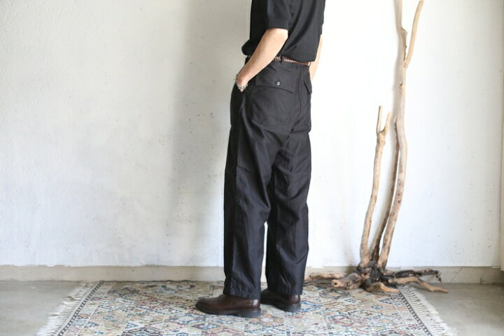 楽天市場】【Kaptain Sunshine】 Baker Pants BLACK ベイカーパンツ 