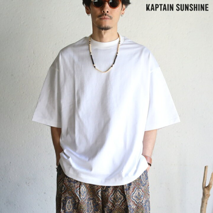 楽天市場】【Kaptain Sunshine】Suvin Supima Tube Halfsleeve Tee 