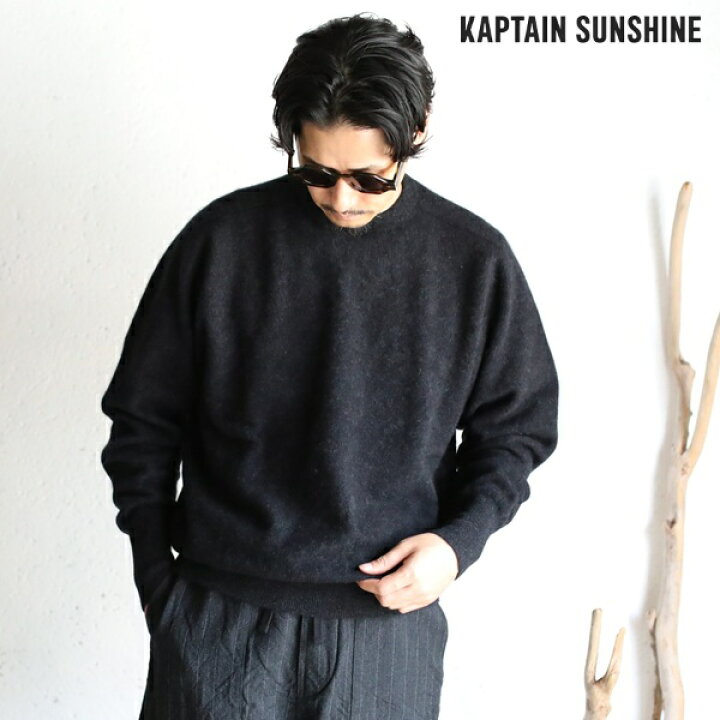 楽天市場】【Kaptain Sunshine】Cashmere Pullover Brushed All 