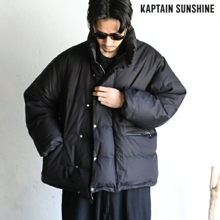 楽天市場】【Kaptain Sunshine】Cotton Down Jacket BLACK コットン 