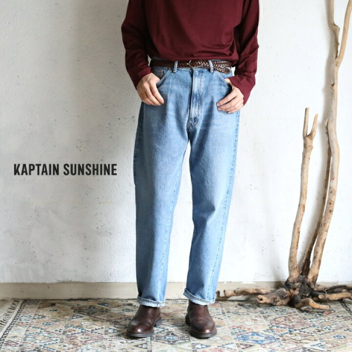 楽天市場】【Kaptain Sunshine】 5P Zipper Front Denim Pants INDIGO 