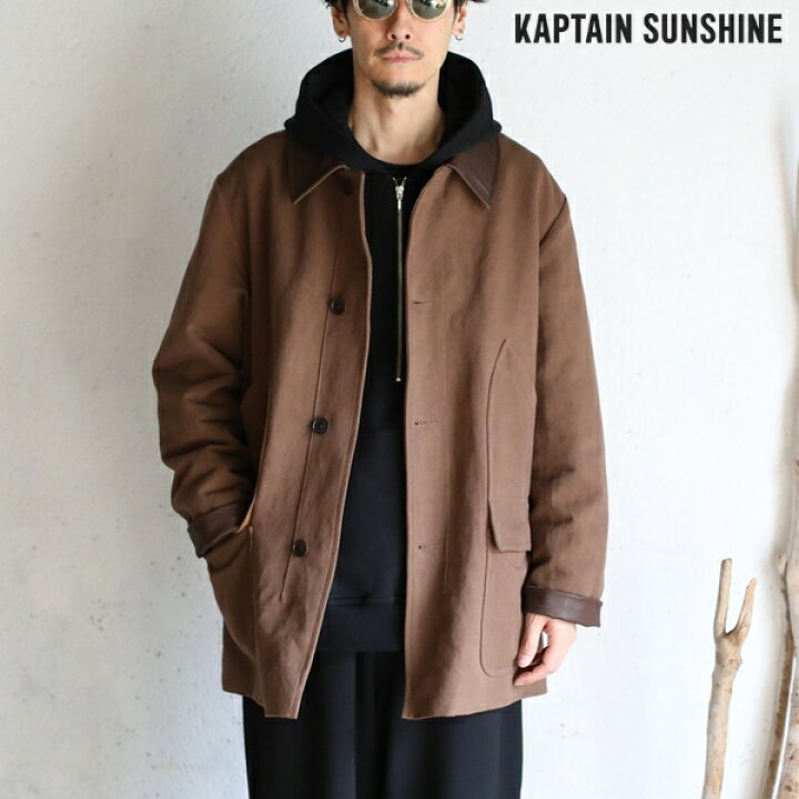 楽天市場】【Kaptain Sunshine】Cotton Hemp Work Coat KAKISHIBU 