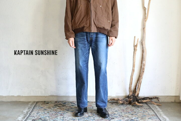 楽天市場】【Kaptain Sunshine】1930 Straight Denim Pants INDIGO 