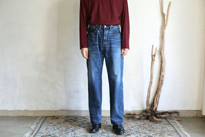 楽天市場】【Kaptain Sunshine】1930 Straight Denim Pants INDIGO 