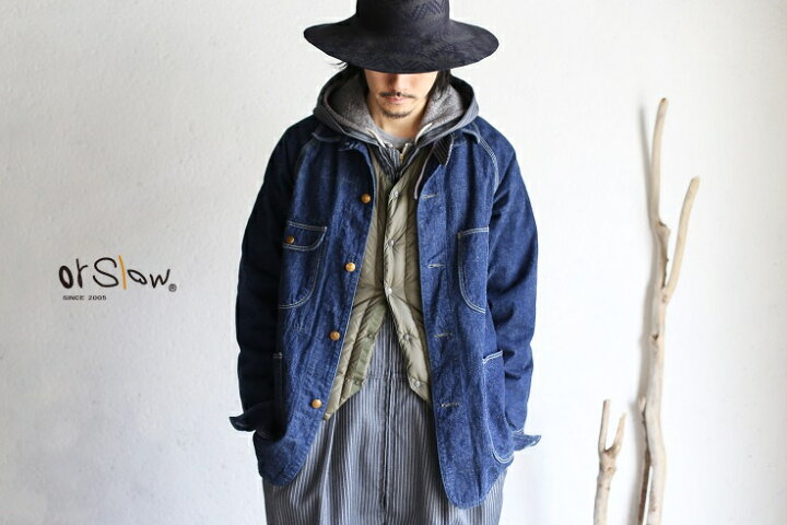 楽天市場】【orslow】 1950 DENIM COVER ALL One Wash 9oz(オンス 