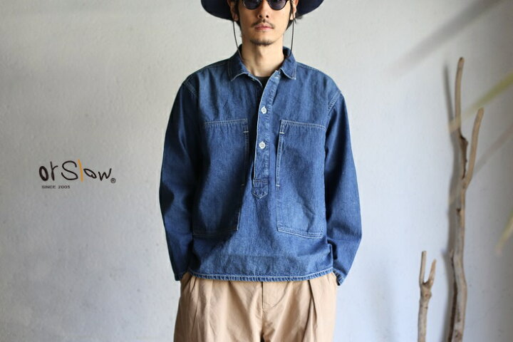 楽天市場】【40%OFFセールSALE】【orslow】UNISEX PW PULLOVER DENIM 