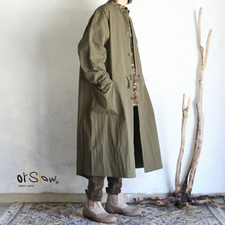 楽天市場】【50%OFFセールSALE】【orslow】ARMY NO COLLAR COAT 
