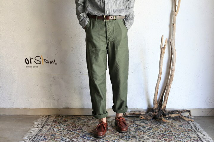 楽天市場】【orslow】 US ARMY FATIGUE PANTS Regular fit Button Fly 