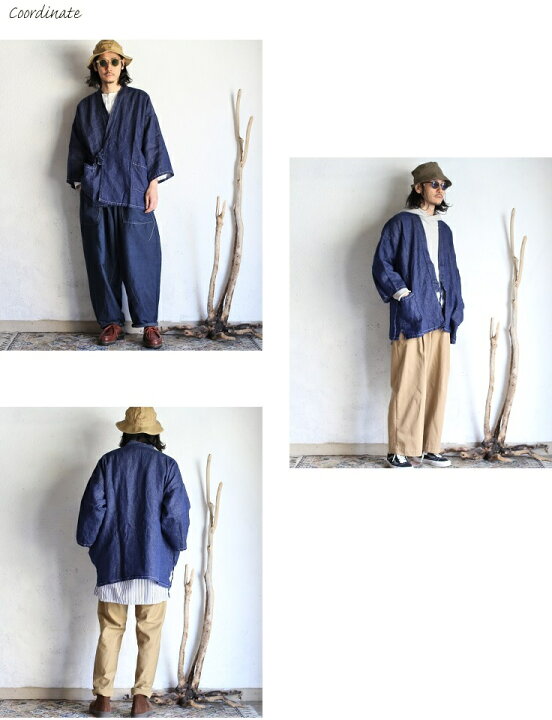 楽天市場】【orslow】 TAKUMI Linen Denim リネンデニム半纏 作務衣 