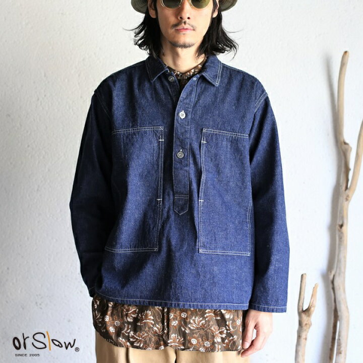 楽天市場】【20%OFFセールSALE】【orslow】UNISEX PW PULLOVER DENIM 