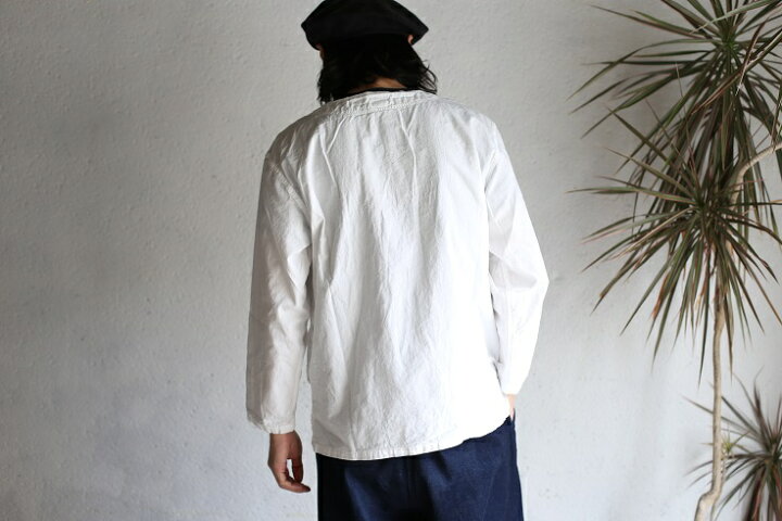 楽天市場】【40%OFFセールSALE】【orslow】NO COLLAR PULLOVER shirt 