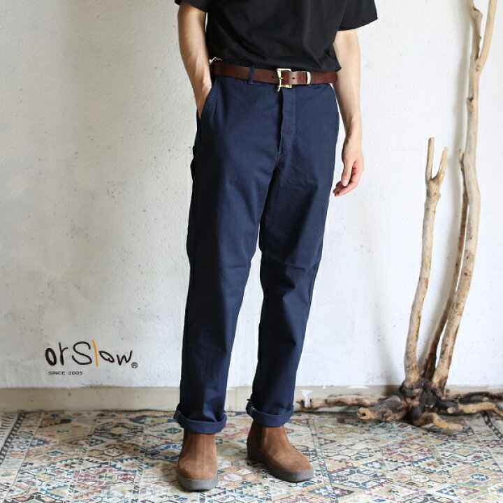 楽天市場】【orslow】 FRENCH WORK PANTS NAVY オアスロウ フレンチ 