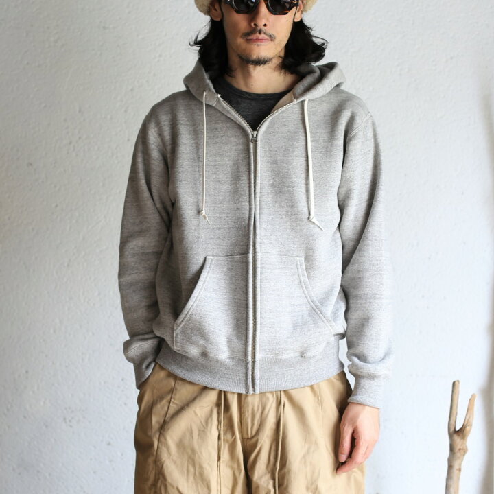 楽天市場】【orslow】ZIP-UP HOODED SWEATSHIRTS HEATHER GRAY ジップ 
