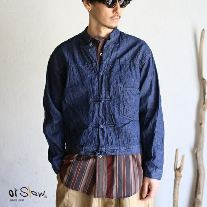 楽天市場】【40%OFFセールSALE】【orslow】FROG BUTTON DENIM JACKET 