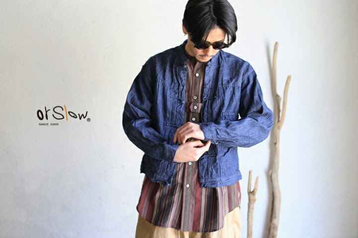 楽天市場】【40%OFFセールSALE】【orslow】FROG BUTTON DENIM JACKET 