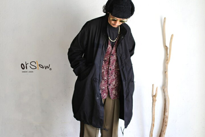 楽天市場】【orslow】 M-65 FISH TAIL COAT BLACK オアスロウ 