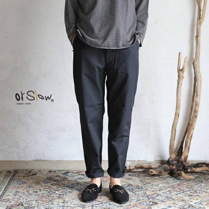 楽天市場】【orslow】 NEW YORKER ARMY PANTS sumi blackオアスロウ 