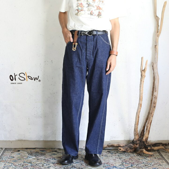 楽天市場】【orslow】 DENIM PAINTER PANTS One Wash 9oz(オンス 