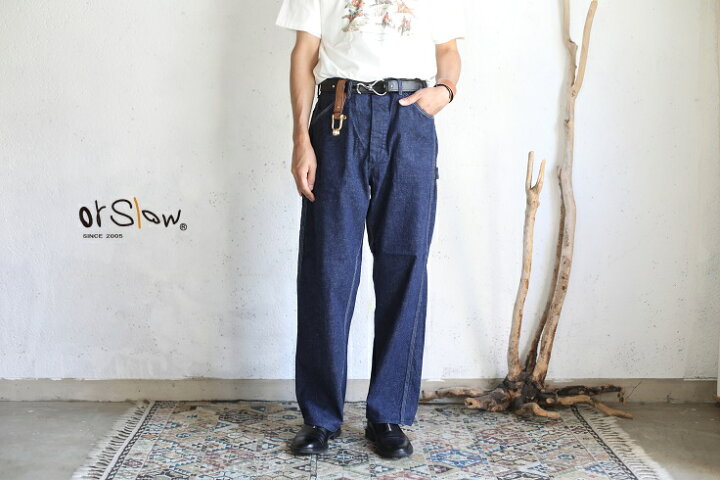 楽天市場】【orslow】 DENIM PAINTER PANTS One Wash 9oz(オンス 