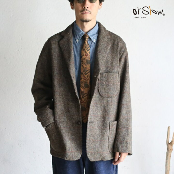 楽天市場】【orslow】RELAX FIT HARRIS TWEED JACKET (UNISEX 