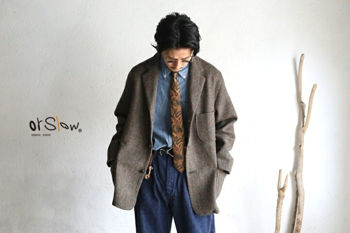 楽天市場】【orslow】RELAX FIT HARRIS TWEED JACKET (UNISEX 