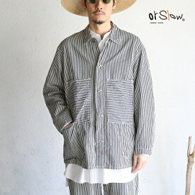 【orslow】HICKORY STRIPE UTILITY COVERALL 8oz(8オンス)ヒッコリーデニムオアスロウ ユーティリティーカバーオール　ワンウォッシュ 日本製【送料無料】