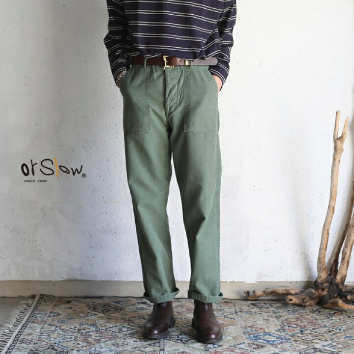 楽天市場】【orslow】 US ARMY FATIGUE PANTS Regular fit Button Fly 