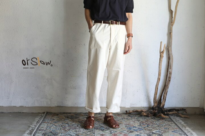 楽天市場】【orslow】 ORIGINAL NAPPED TWILL SUMMER FATIGUE PANTS 