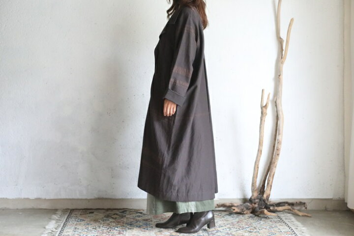 楽天市場】tamaki niime(タマキ ニイメ) 玉木新雌 cotton coat brown 