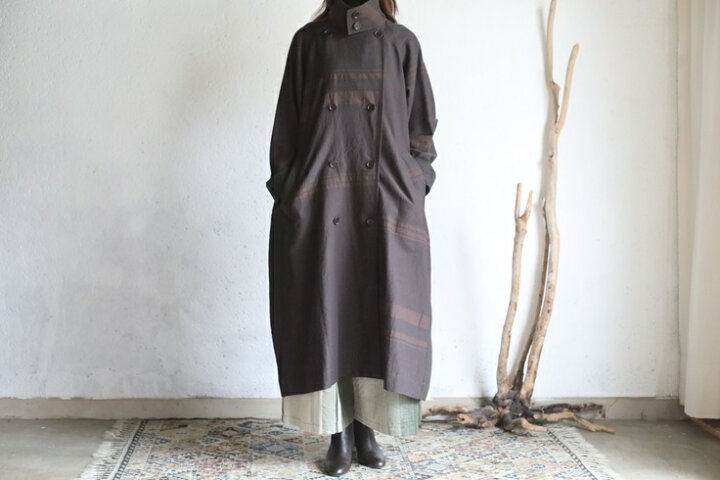 楽天市場】tamaki niime(タマキ ニイメ) 玉木新雌 cotton coat brown 