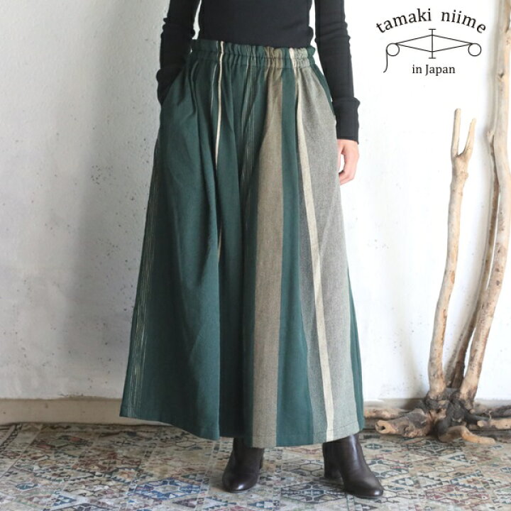 楽天市場】tamaki niime(タマキ ニイメ) 玉木新雌 only one wide pants  