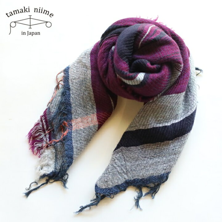 楽天市場】tamaki niime 玉木新雌 roots shawl SMALL wool70 