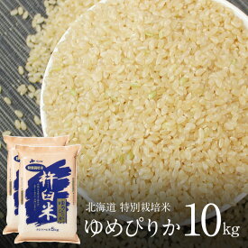 新米予約 特別栽培米 ゆめぴりか 玄米 10kg(5kg×2袋) 令和8年 特A ゆめぴりか 玄米 10キロ 北海道 米 きなうすファーム 農家直送 お米 令和8年産 新米 北海道産米 2026年産【送料無料】