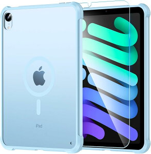 iPad mini 7 �J�o�[ �K���X�t�B�����t �}�O�Z�[�t�Ή� iPad mini 7�P�[�X A17 pro 2024 iPad mini 6 �P�[�X 2024 ��7���� iPad mini �P�[�X �K���X�t�B�����ϏՌ� �S�ʕی� apple pencil ���[ �I�[�g�X���[�v �蒠�^