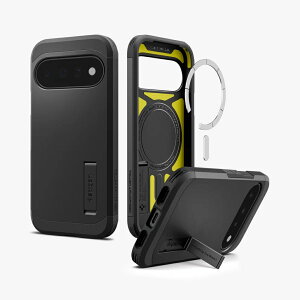 Spigen �^�t�E�A�[�}�[ �}�O�t�B�b�g �O�[�O�� �s�N�Z��11 �v�� XL �J�o�[ �X�}�z�P�[�X Pixel 11 �P�[�X �ČRMIL�K�i �Ռ��z�� Pixel 11 Pro XL �P�[�X MagSafe�Ή� �ϏՌ� Pixel11 Pro �P�[�X �X�^���h�@�\ 