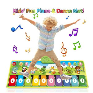 プレイマット 10鍵盤 子供ピアノ 滑り止め仕様 ピアノマット 8種類動物音内蔵 スピーカー搭載 防水 子供 クリスマスプレゼント 知育玩具 忘年会 新年会 集会 正月 誕生日 こどもの日 鍵盤マ