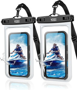 �h���P�[�X 2���Z�b�g ��|�� �r�t�����p 8.5�C���`�ȉ��S�@��Ή� �g�уP�[�X �X�}�z�p IPX8 360°�ی� �h�� �^�b�`�� �� iPhone pro max Samsung galaxy Huawei �����B�e �����C �C���� ���j SPA �L�����v 