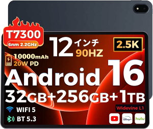 Android 16 Gemini AI 2.5K 32GB 256GB �^�u���b�g 12�C���` 1TB�g�� 90Hz 10000mAh PD20W Wi-Fi 6 Widevine L1 4�X�s�[�J�[ ��F�� �^�b�`�y���t�� �����[�g���[�N �I�����C������ Web��c �G�N�Z�� �v���[�� �����쐬