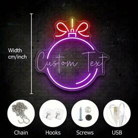 クリスマス 飾り 名入れ ネオン クリスマス オーナメント カスタム LED ネオンサイン 文字入れ オーダーメイド 明るさ調節機能 クリスマスプレゼント 名入れ おしゃれ 誕生日 名前入れ ネオン 間接照明 店舗 飾り ネオン USB給電 開店祝い