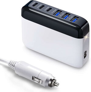 �V�K�[�\�P�b�g �[�d�� �J�[�`���[�W���[ USB-C PD 30W 3�� USB-A QC 18W 6�|�[�g ���v125W�o�� �ԍڏ[�d�� USB�}���[�d�� 12V/24V�ԑΉ� �V�K�[�\�P�b�g���� iPhone iPad XPERIA A USB�J�[�`���[�W���[ �X�}�z