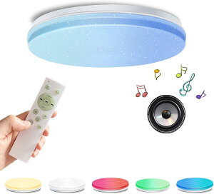 LED�V�[�����O�����v �X�s�[�J�[���� Bluetooth 6�� 40W 3800lm �������F ���邳�L�� �����F �ȃG�l �����R���t�� ��铔 ���r���O�Ɩ� �d�C�ȒP��t �}���`�J���[ �ȃG�l LED ���y�d��