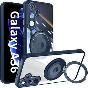 Galaxy A36 5G �P�[�X SC-54F �J�o�[ Magsafe�Ή� ���C�����X�[�d �����O�t�� 360�x��] �X�^���h �c���Ή� Galaxy A36 �ϏՌ� ���^ �y�� �w��h�~ �����Y�ی� �X�g���b�v�� ����~�� ������ ���ϖh�~ TPU 