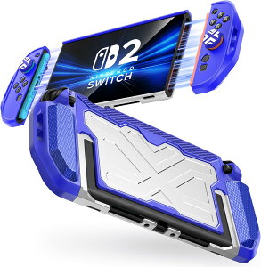 �Ή��ی�J�o�[ Nintendo Switch 2 �h�b�N�Ή� Joy-Con���E�� ���̎��݌v �X�^���h�Ή� �Ռ��z�� ���h�~ �l�ԍH�w�f�U�C�� �V���R���O���b�v PC�n�[�h�f�� �X�e�B�b�N�J�o�[�t�� 7.9�C���`�Ή�